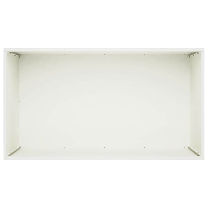 Vază pentru Grădină Alb 80 x 50 x 50 cm Oțel laminat la rece WALTI