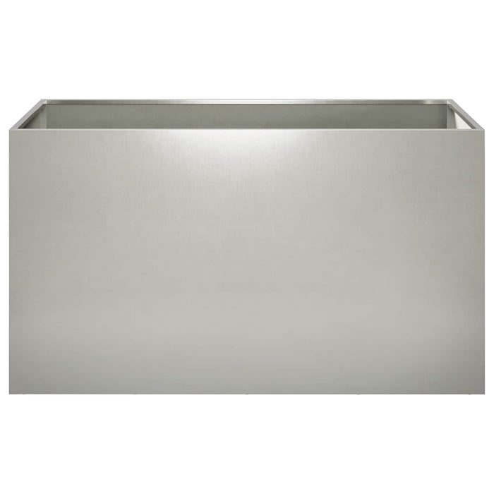 Vază pentru Grădină Argintiu 80 x 50 x 50 cm Oţel inoxidabil WALTI