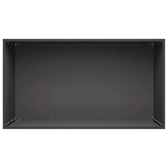 Vază pentru Grădină 2 buc. Negru 100 x 50 x 50 cm WALTI