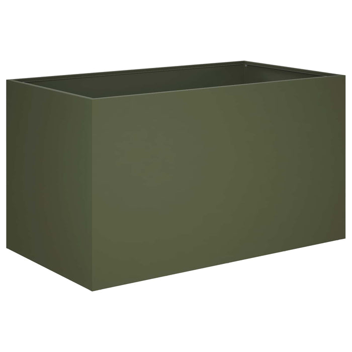 Vază pentru Grădină 2 buc. Verde măsliniu 100 x 50 x 50 cm WALTI