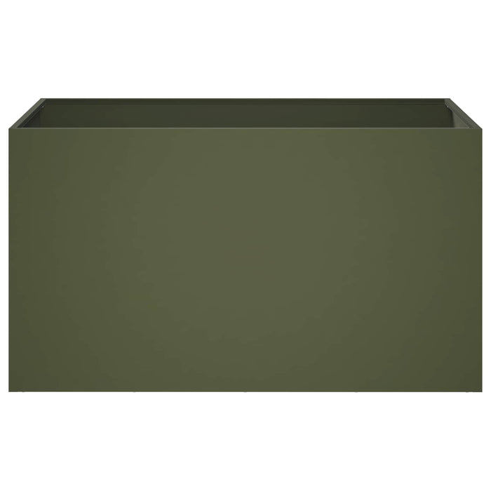 Vază pentru Grădină 2 buc. Verde măsliniu 100 x 50 x 50 cm WALTI