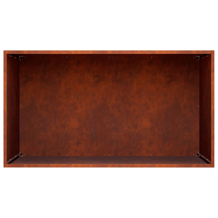 Vază pentru Grădină 2 buc. Ruginit 100 x 50 x 50 cm WALTI