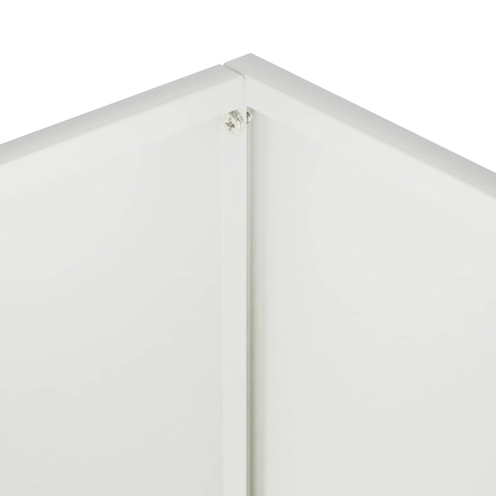 Vază pentru Grădină Alb 20 x 20 x 40 cm Oțel laminat la rece WALTI