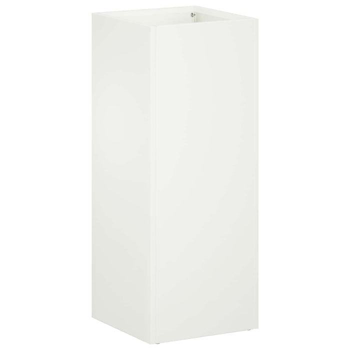 Vază pentru Grădină Alb 20 x 20 x 40 cm Oțel laminat la rece WALTI