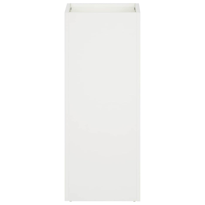 Vază pentru Grădină Alb 20 x 20 x 40 cm Oțel laminat la rece WALTI