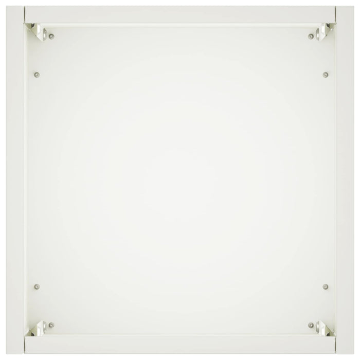 Vază pentru Grădină 2 buc. Alb 20 x 20 x 40 cm WALTI