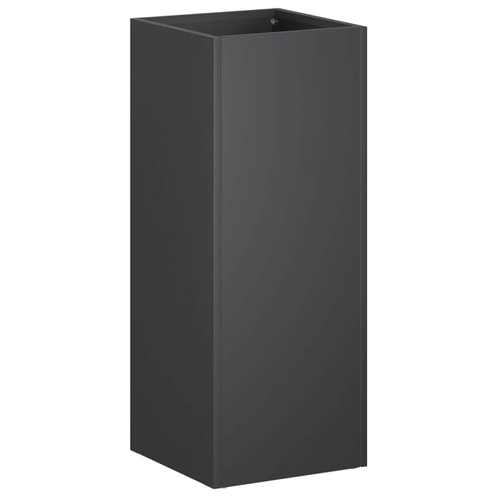 Vază pentru Grădină Negru 20 x 20 x 50 cm Oțel laminat la rece WALTI