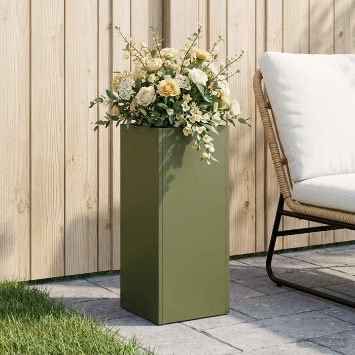 Vază pentru Grădină Verde măsliniu 20 x 20 x 50 cm - WALTI WALTI