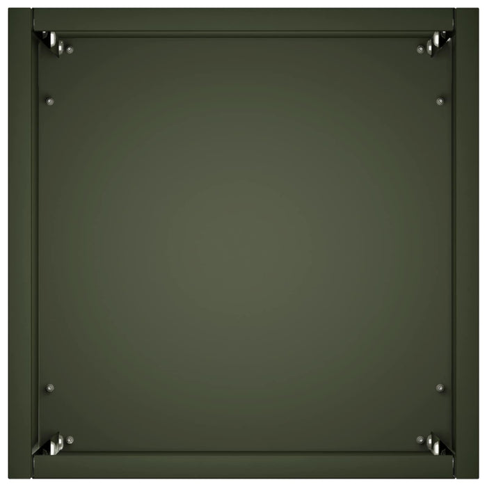 Vază pentru Grădină 2 buc. Verde măsliniu 20 x 20 x 50 cm WALTI