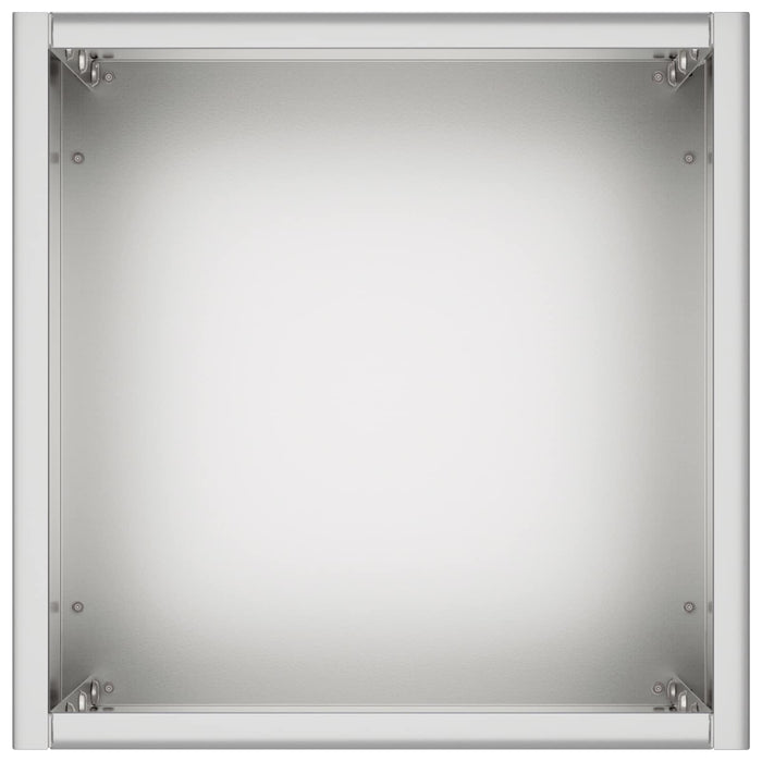 Vază pentru Grădină Argintiu 20 x 20 x 50 cm Oțel Galvanizat WALTI