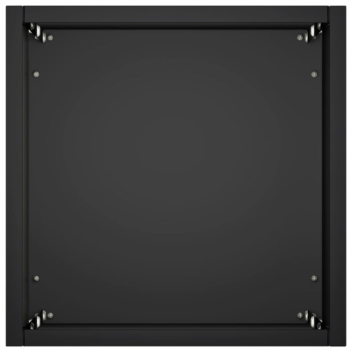 Vază pentru Grădină 2 buc. Negru 20 x 20 x 75 cm WALTI
