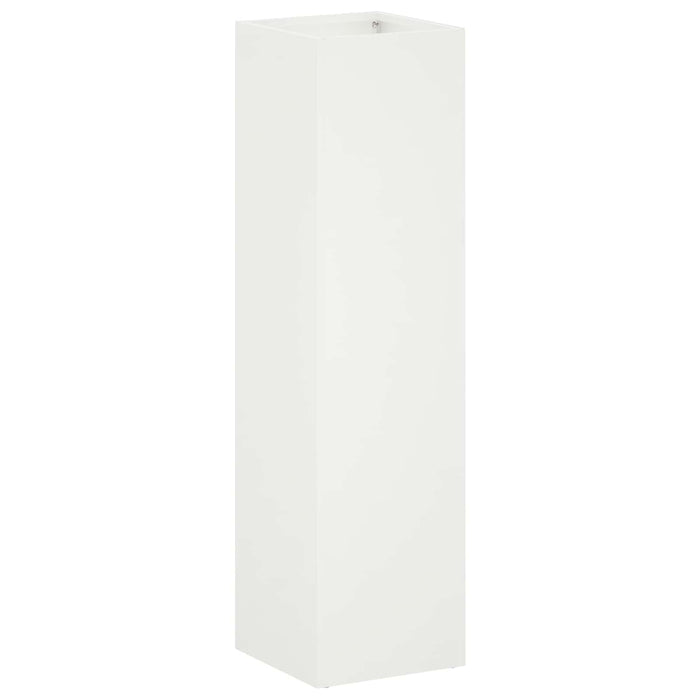 Vază pentru Grădină Alb 20 x 20 x 75 cm Oțel laminat la rece - WALTI WALTI
