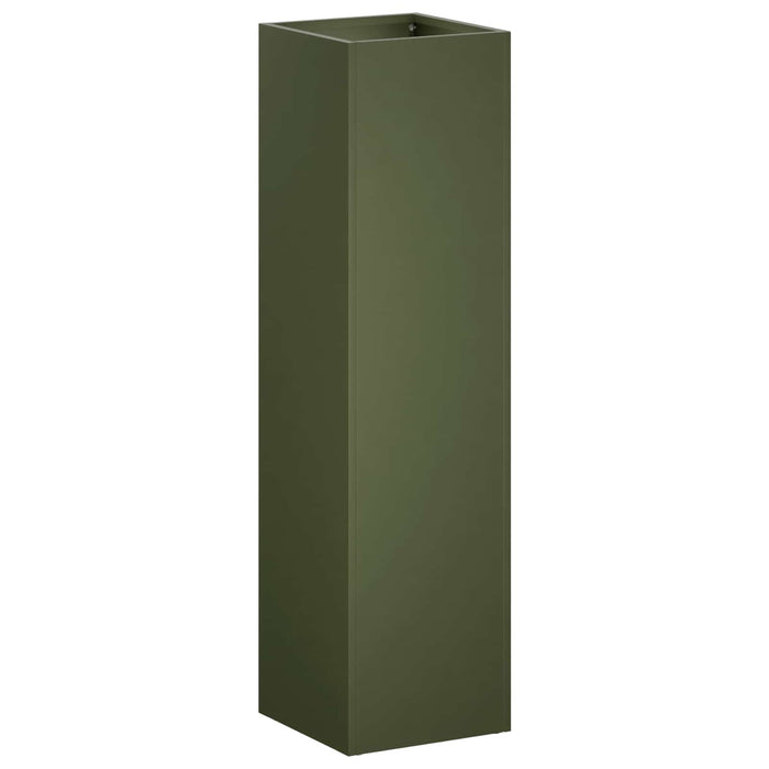 Vază pentru Grădină 2 buc. Verde măsliniu 20 x 20 x 75 cm WALTI