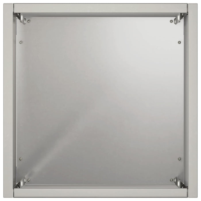 Vază pentru Grădină Argintiu 20 x 20 x 75 cm Oţel inoxidabil WALTI