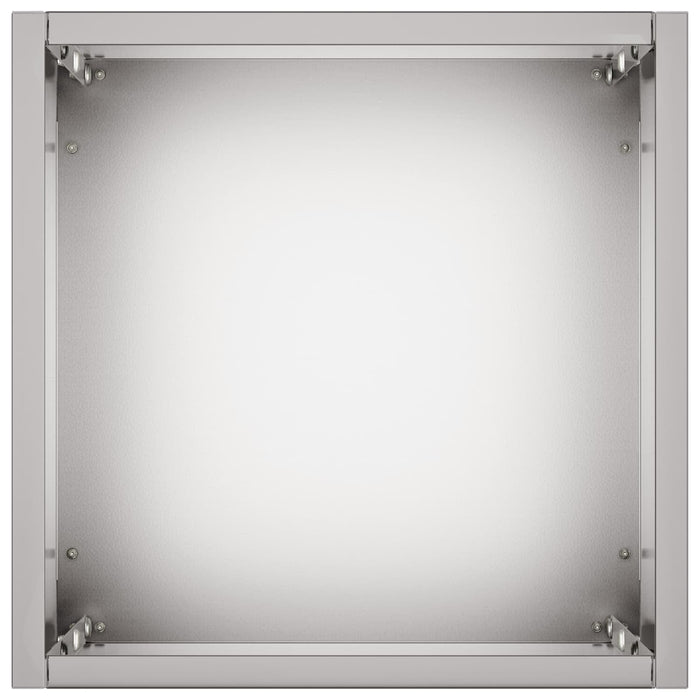 Vază pentru Grădină Argintiu 20 x 20 x 75 cm Oțel Galvanizat WALTI