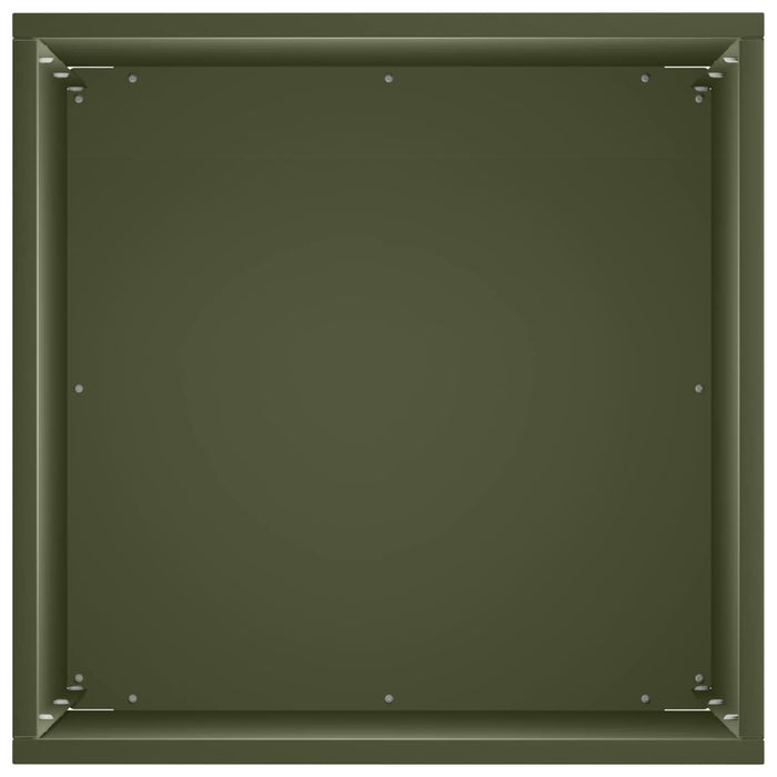Vază pentru Grădină 2 buc. Verde măsliniu 30 x 30 x 40 cm WALTI