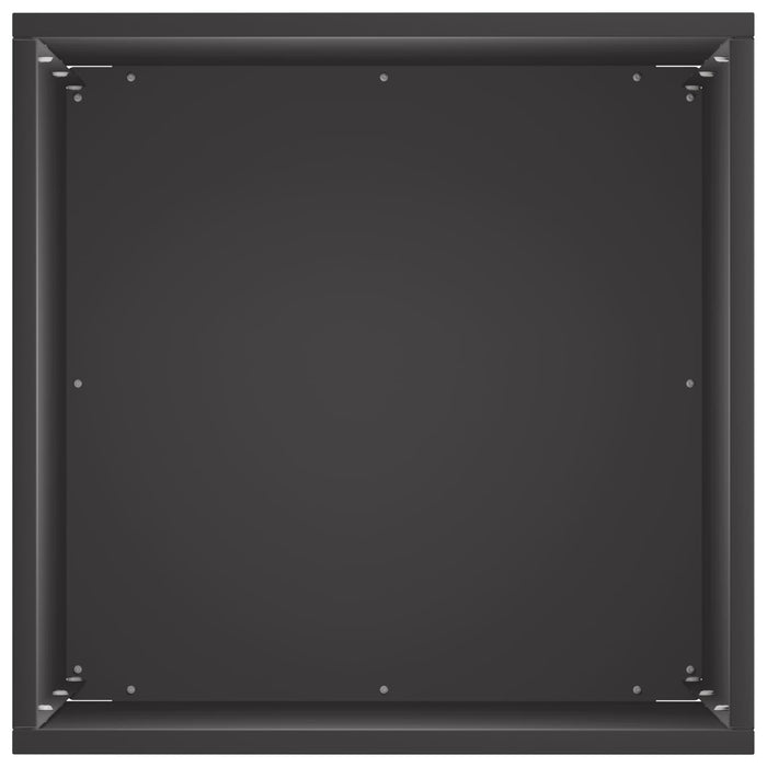 Vază pentru Grădină Negru 30 x 30 x 50 cm Oțel laminat la rece WALTI