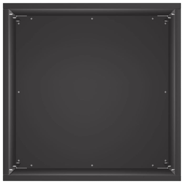 Vază pentru Grădină 2 buc. Negru 30 x 30 x 50 cm WALTI