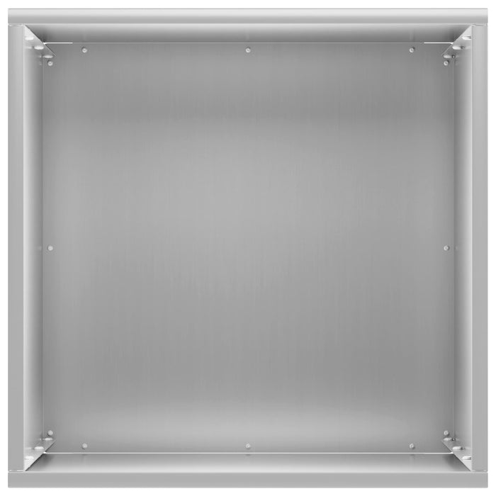 Vază pentru Grădină Argintiu 30 x 30 x 50 cm Oțel Galvanizat WALTI