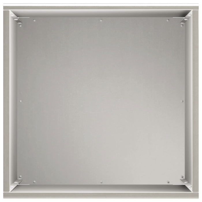 Vază pentru Grădină Argintiu 40 x 40 x 50 cm Oţel inoxidabil WALTI