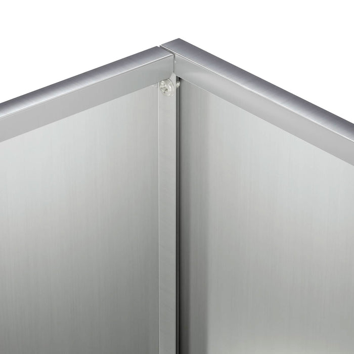 Vază pentru Grădină Argintiu 40 x 40 x 50 cm Oțel Galvanizat WALTI