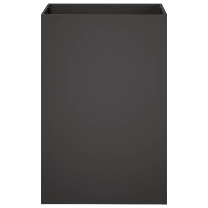 Vază pentru Grădină Negru 40 x 40 x 75 cm Oțel laminat la rece WALTI
