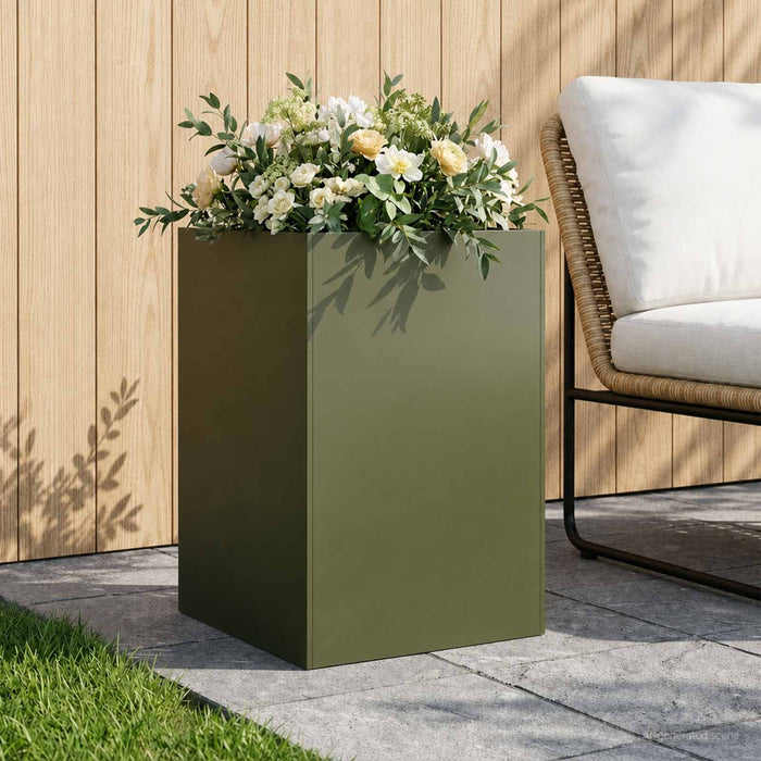 Vază pentru Grădină Verde măsliniu 40 x 40 x 75 cm - WALTI WALTI