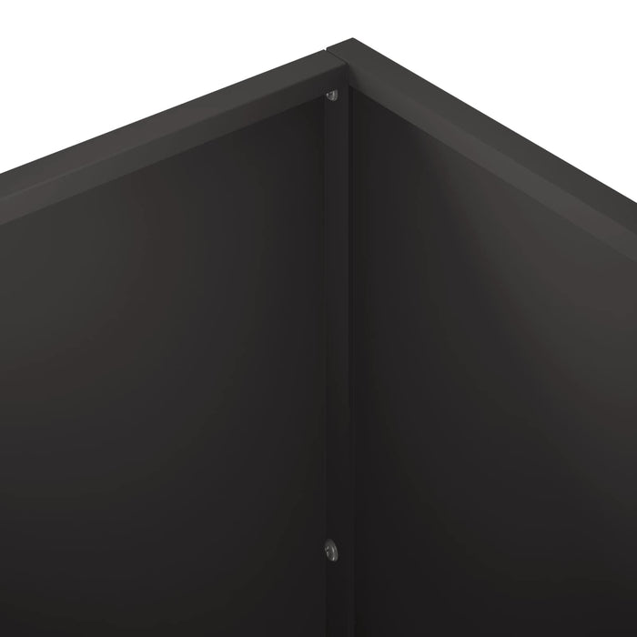 Vază pentru Grădină Negru 50 x 50 x 75 cm Oțel laminat la rece - WALTI WALTI
