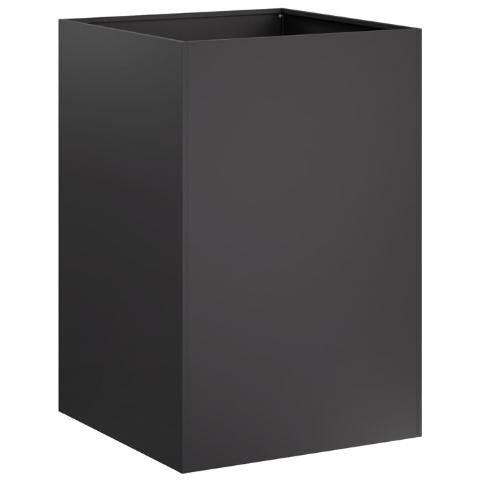 Vază pentru Grădină Negru 50 x 50 x 75 cm Oțel laminat la rece - WALTI WALTI