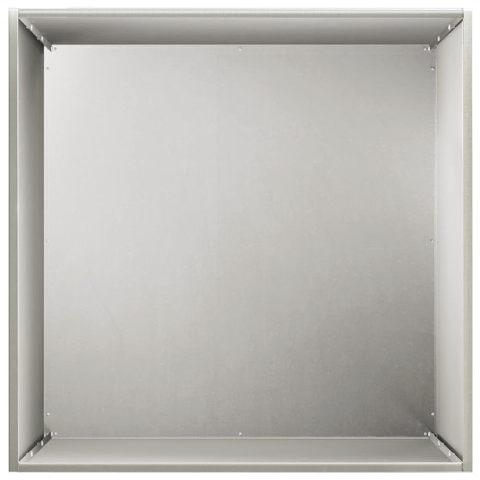 Vază pentru Grădină Argintiu 50 x 50 x 75 cm Oţel inoxidabil - WALTI WALTI