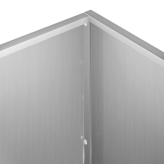 Vază pentru Grădină Argintiu 50 x 50 x 75 cm Oțel Galvanizat - WALTI WALTI