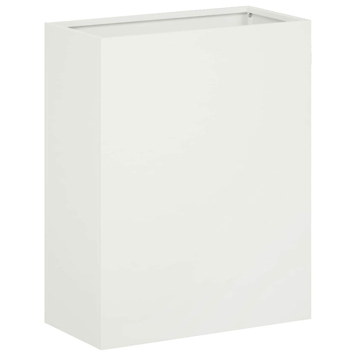 Vază pentru Grădină Alb 40 x 20 x 40 cm Oțel laminat la rece - WALTI WALTI