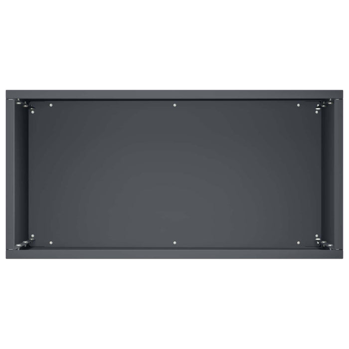 Vază pentru Grădină 2 buc. Antracit 40 x 20 x 40 cm WALTI