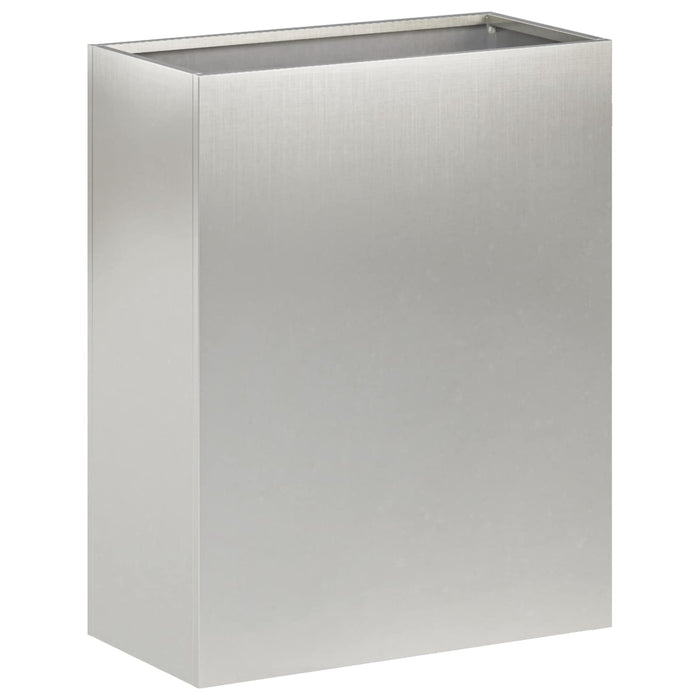Vază pentru Grădină Argintiu 40 x 20 x 40 cm Oţel inoxidabil - WALTI WALTI