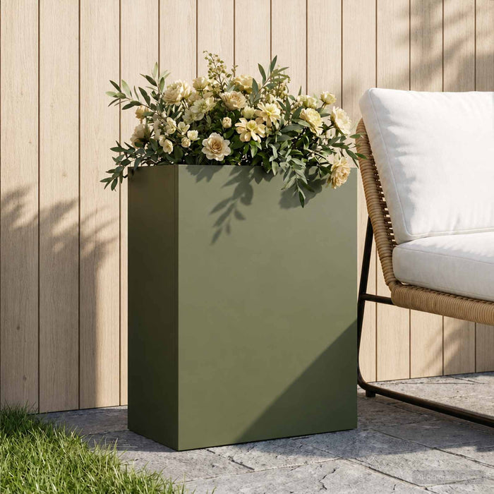 Vază pentru Grădină Verde măsliniu 40 x 20 x 50 cm - WALTI WALTI