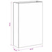 Vază pentru Grădină Argintiu 40 x 20 x 75 cm Oţel inoxidabil - WALTI WALTI