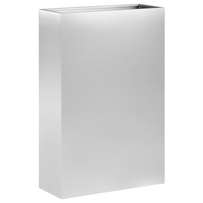Vază pentru Grădină Argintiu 40 x 20 x 75 cm Oțel Galvanizat WALTI