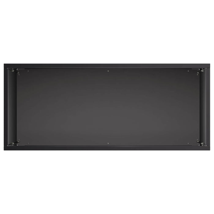 Vază pentru Grădină Negru 50 x 20 x 40 cm Oțel laminat la rece WALTI