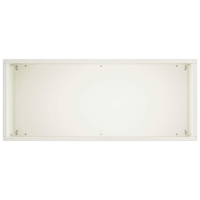 Vază pentru Grădină Alb 50 x 20 x 40 cm Oțel laminat la rece WALTI