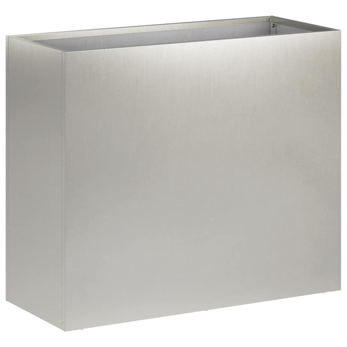Vază pentru Grădină Argintiu 50 x 20 x 40 cm Oţel inoxidabil WALTI