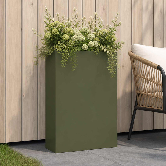 Vază pentru Grădină Verde măsliniu 50 x 20 x 75 cm WALTI