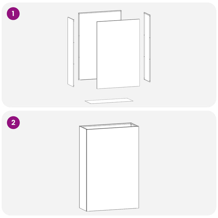 Vază pentru Grădină 2 buc. Verde măsliniu 50 x 20 x 75 cm WALTI