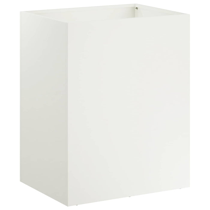 Vază pentru Grădină Alb 40 x 30 x 50 cm Oțel laminat la rece WALTI