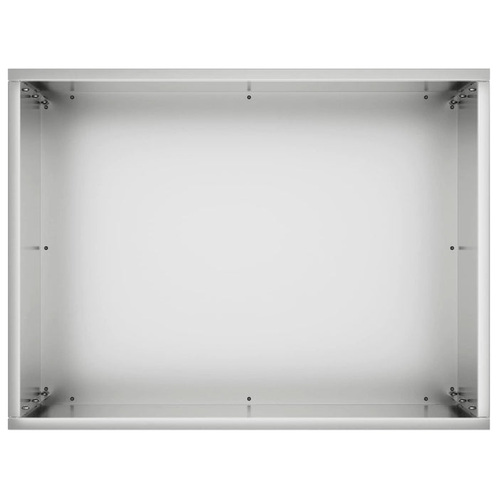 Vază pentru Grădină Argintiu 40 x 30 x 50 cm Oțel Galvanizat WALTI