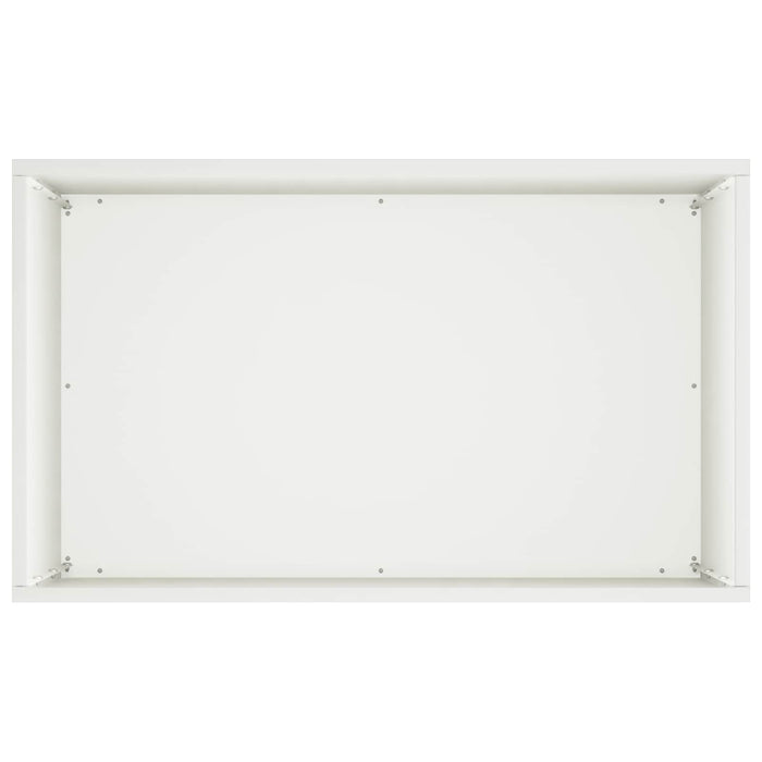 Vază pentru Grădină Alb 40 x 30 x 75 cm Oțel laminat la rece WALTI
