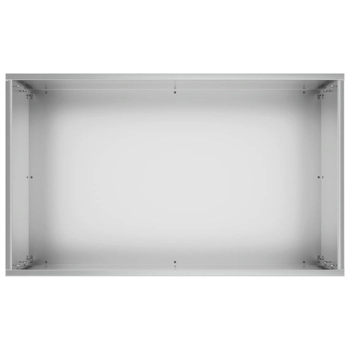 Vază pentru Grădină Argintiu 40 x 30 x 75 cm Oțel Galvanizat WALTI
