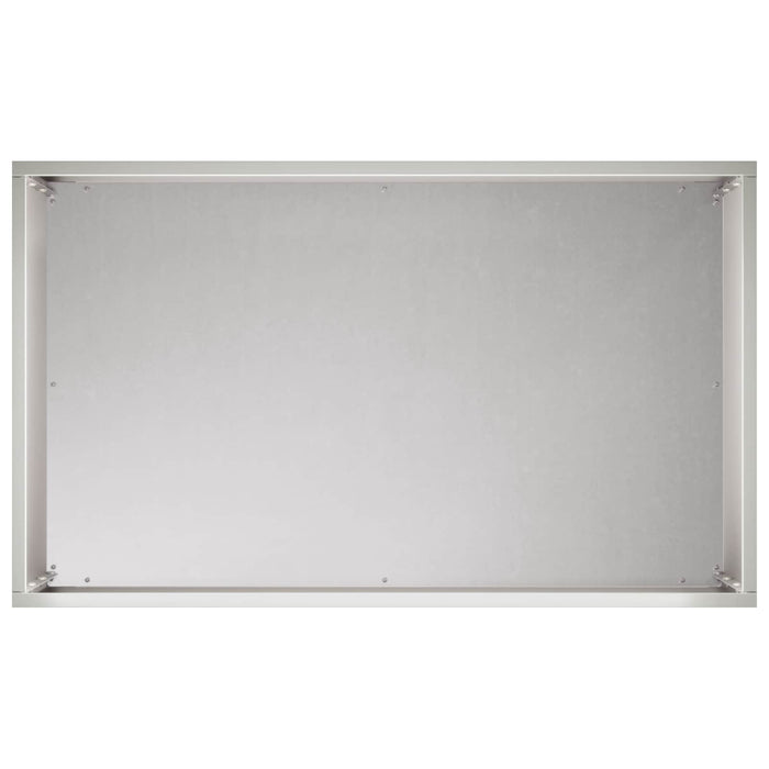 Vază pentru Grădină Argintiu 50 x 30 x 40 cm Oţel inoxidabil WALTI
