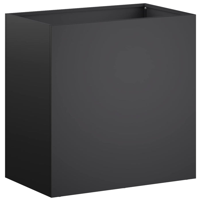 Vază pentru Grădină Negru 50 x 30 x 50 cm Oțel laminat la rece - WALTI WALTI
