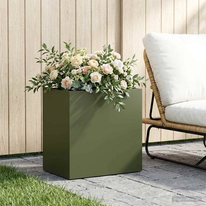 Vază pentru Grădină Verde măsliniu 50 x 30 x 50 cm - WALTI WALTI