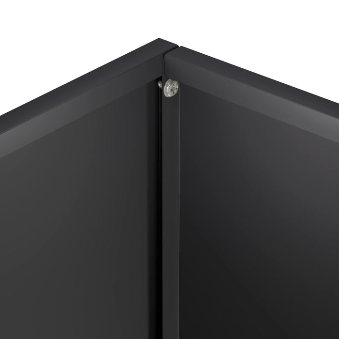 Vază pentru Grădină Negru 50 x 30 x 75 cm Oțel laminat la rece - WALTI WALTI